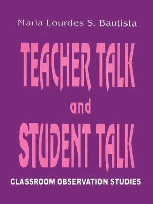 cover image of Teacher Talk and Student Talk